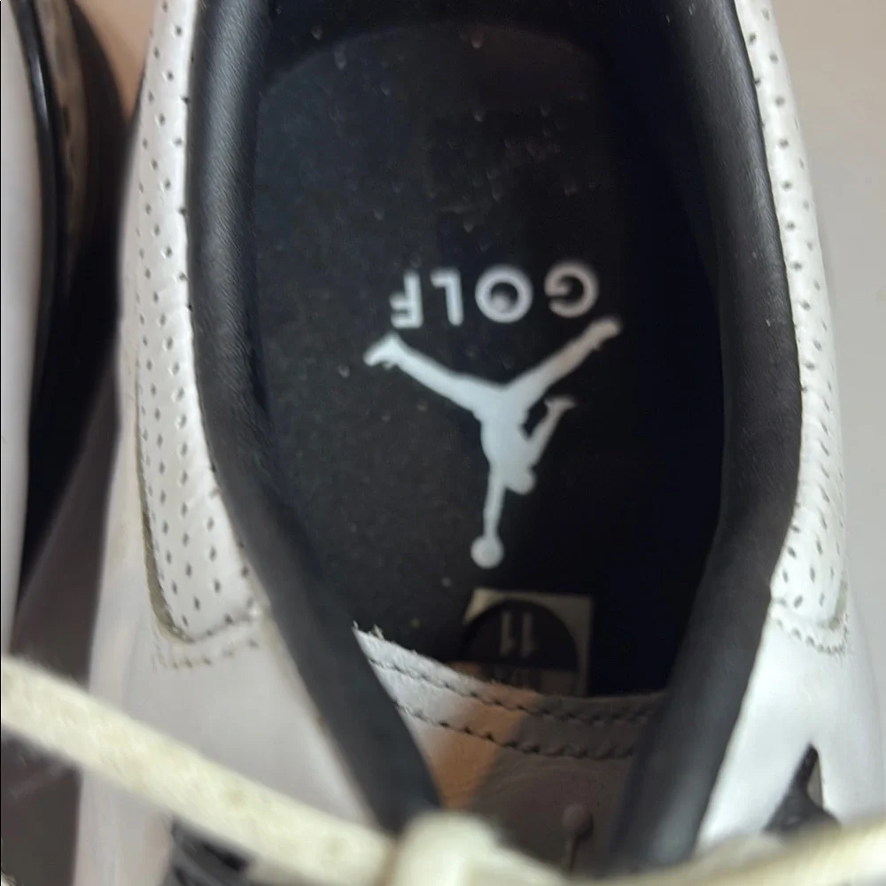 Jordan White and Black Oxfords Sleek Design golf shoes box‎ 50